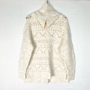 Sundance Turtleneck Oversized Sweater Size Large White